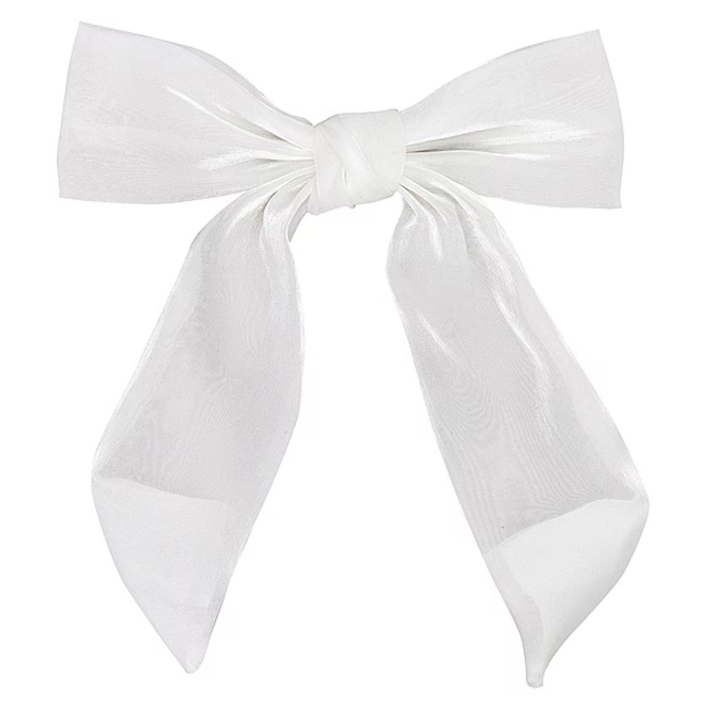 Revolve Lovers and Friends Amelie Bow Hair Clip in White